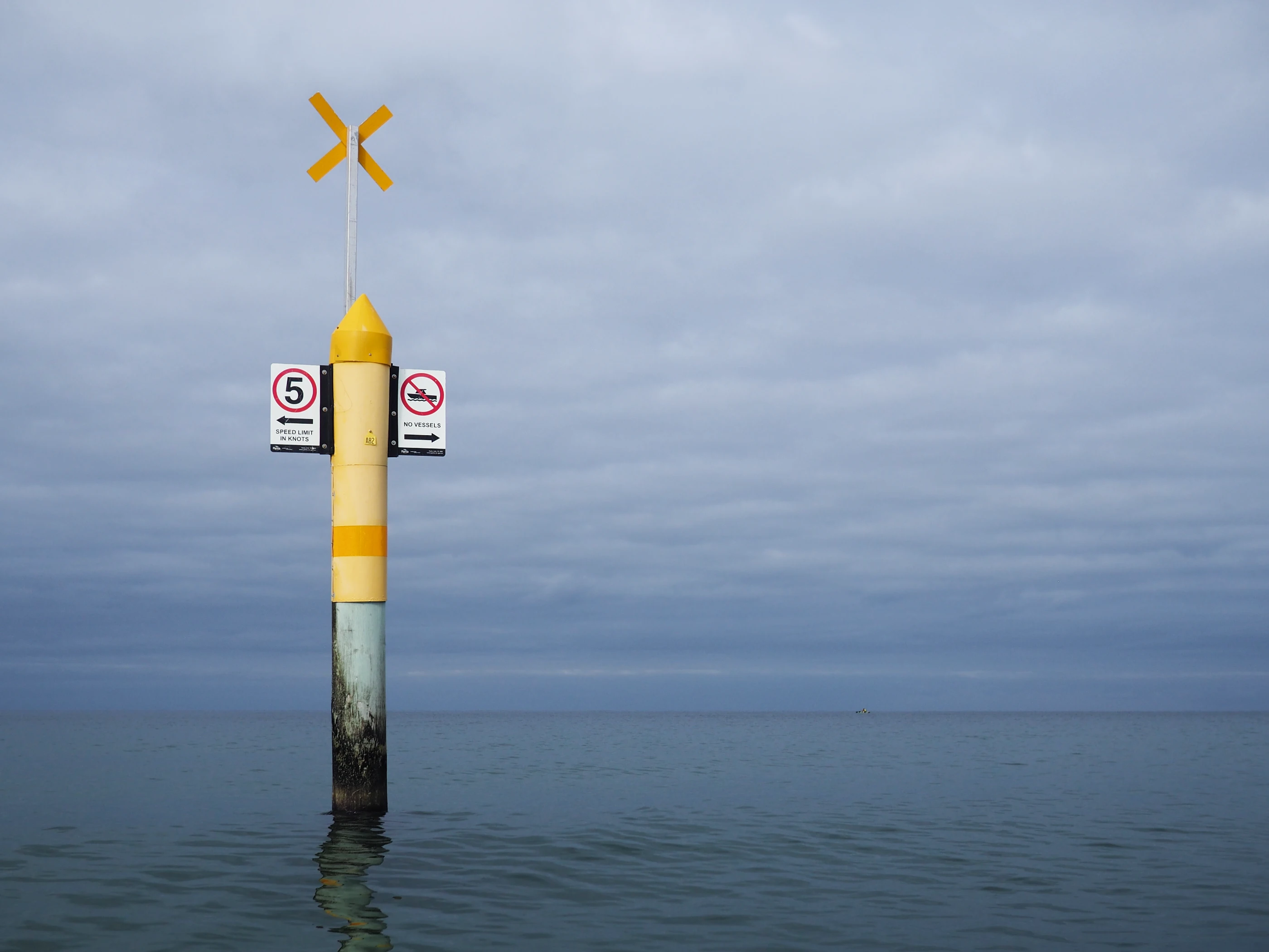 A mark at sea in the Port Phillip Bay.